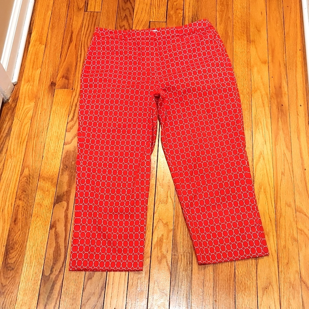 TALBOTS ▪︎ Women's Cherry Red Perfect Skimmers w/ 2 Front Pockets